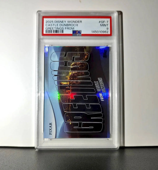 Castle DunBroch 2025 Topps Disney Wonder #GF-7 Greetings From Card Brave PSA 9 - Non-Sports Card Single