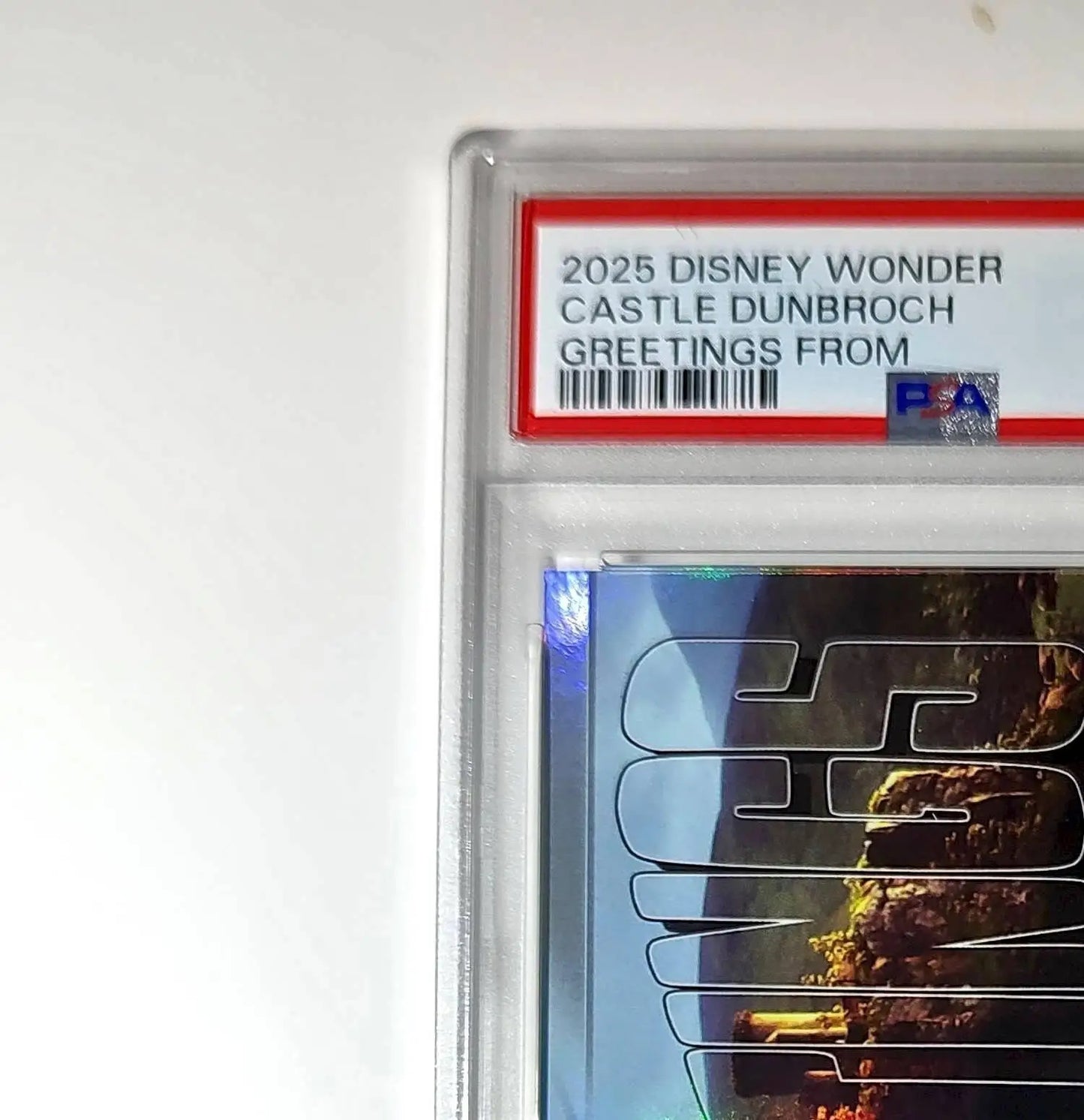Castle DunBroch 2025 Topps Disney Wonder #GF-7 Greetings From Card Brave PSA 9 - Non-Sports Card Single