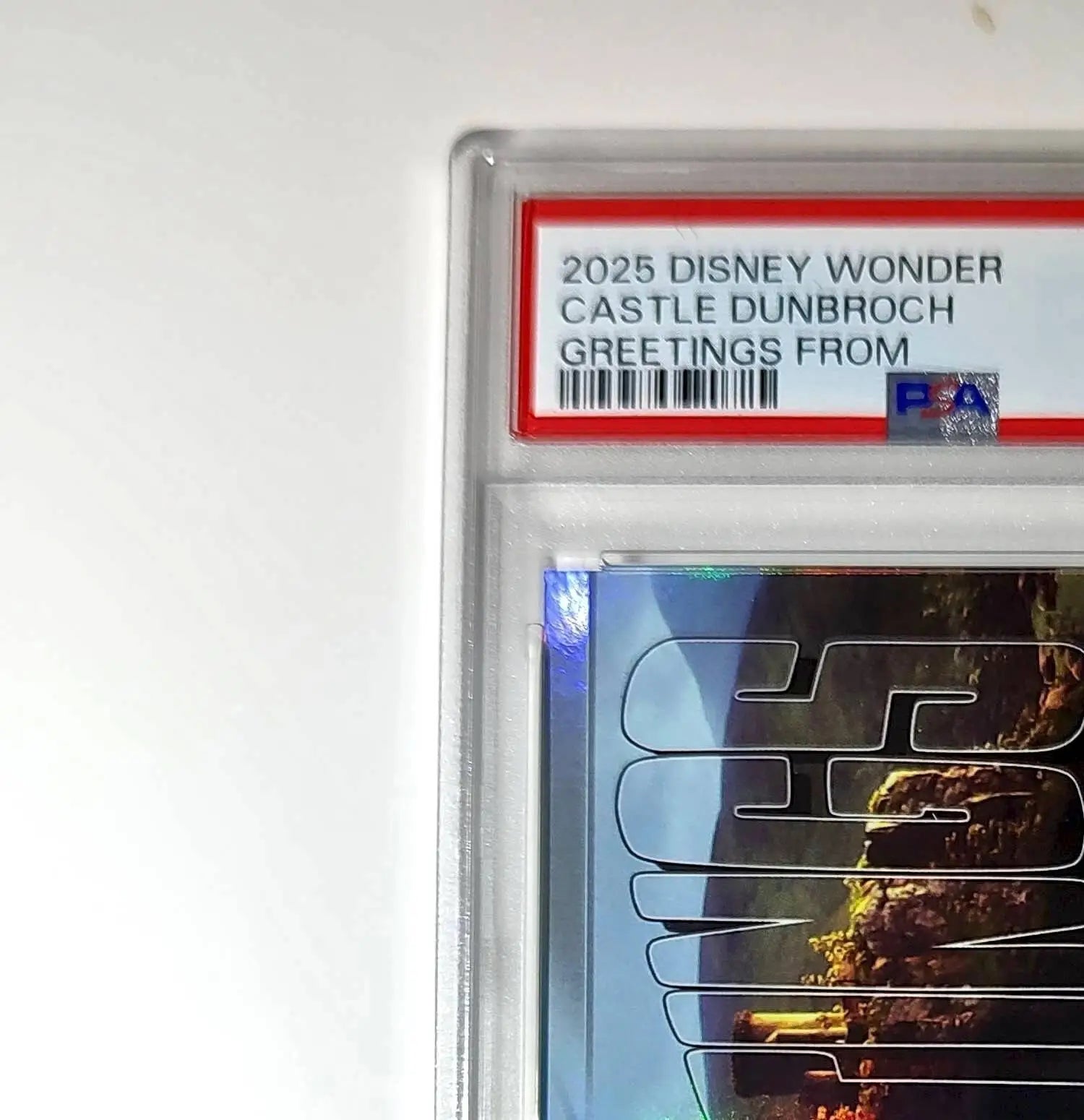 Castle DunBroch 2025 Topps Disney Wonder #GF-7 Greetings From Card Brave PSA 9 - Non-Sports Card Single