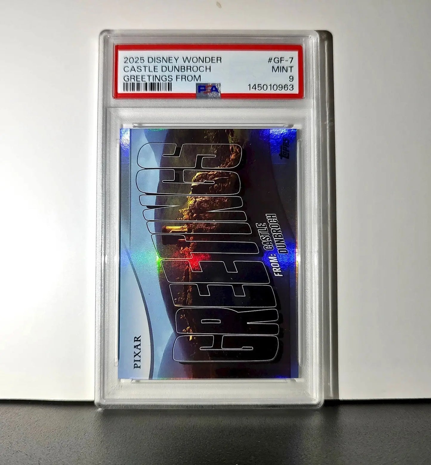 Castle DunBroch 2025 Topps Disney Wonder #GF-7 Greetings From Card Brave PSA 9 - Non-Sports Card Single
