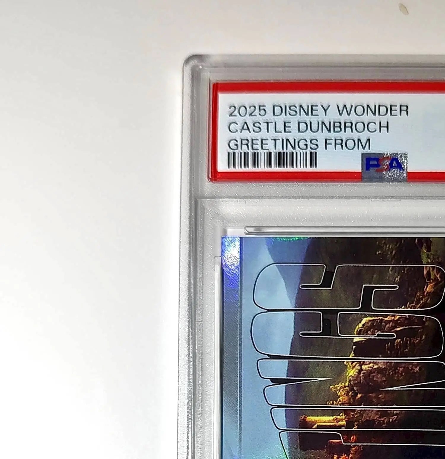 Castle DunBroch 2025 Topps Disney Wonder #GF-7 Greetings From Card Brave PSA 9 - Non-Sports Card Single