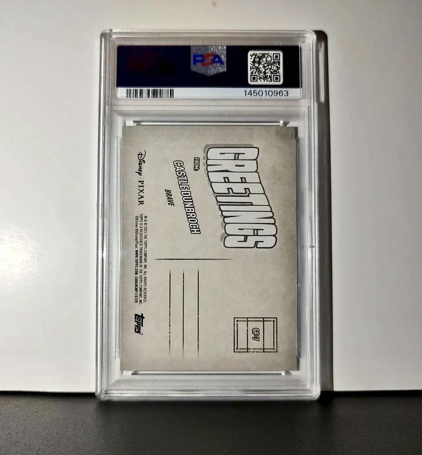 Castle DunBroch 2025 Topps Disney Wonder #GF-7 Greetings From Card Brave PSA 9 - Non-Sports Card Single