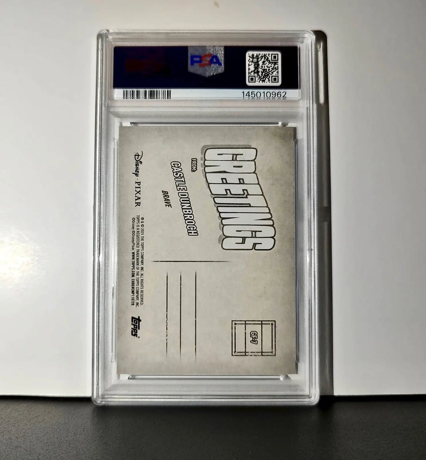Castle DunBroch 2025 Topps Disney Wonder #GF-7 Greetings From Card Brave PSA 9 - Non-Sports Card Single