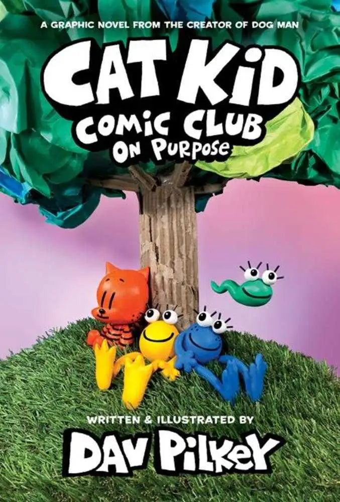 Comic club book cover for Cat Kid Comic Club Hardcover Volume 03 On Purpose