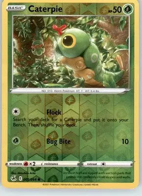 Caterpie - SWSH08: Fusion Strike - 001/264 - Reverse Holo LP - Pokémon Card Single