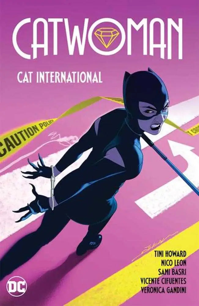 Catwoman comic book cover from TPB Volume 02 Cat International display