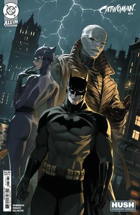 Catwoman #73 Cover D Lesley Leirix Hush Card Stock Variant comic book cover art