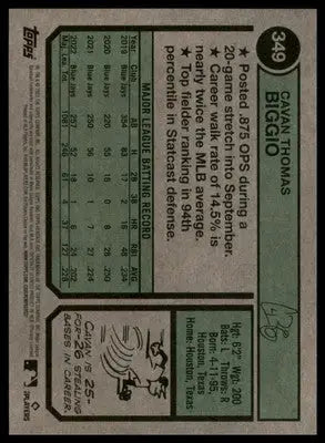 Cavan Biggio 2023 Topps Heritage #349 Toronto Blue Jays - Baseball Card Single