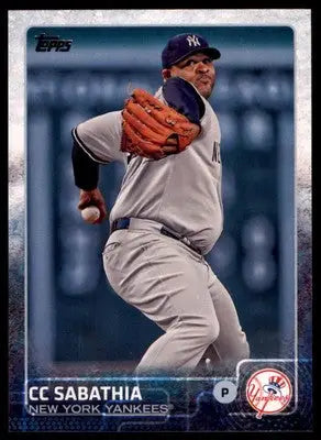 CC Sabathia 2015 Topps #468 New York Yankees - Baseball Card Single