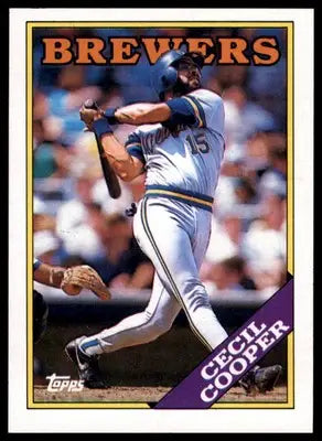 Cecil Cooper 1988 Topps #769 Milwaukee Brewers - Baseball Card Single