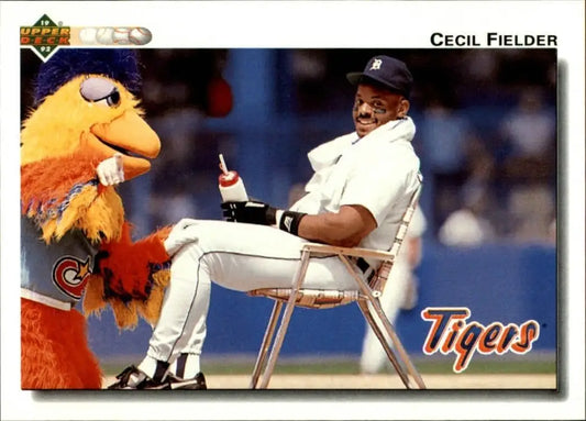 Cecil Fielder 1992 Upper Deck MLB #255 Baseball Card Detroit Tigers - Baseball Card Single