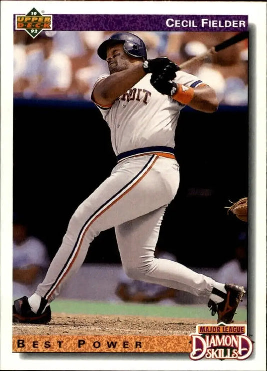 Cecil Fielder 1992 Upper Deck MLB #647 DS Baseball Card Detroit Tigers - Baseball Card Single