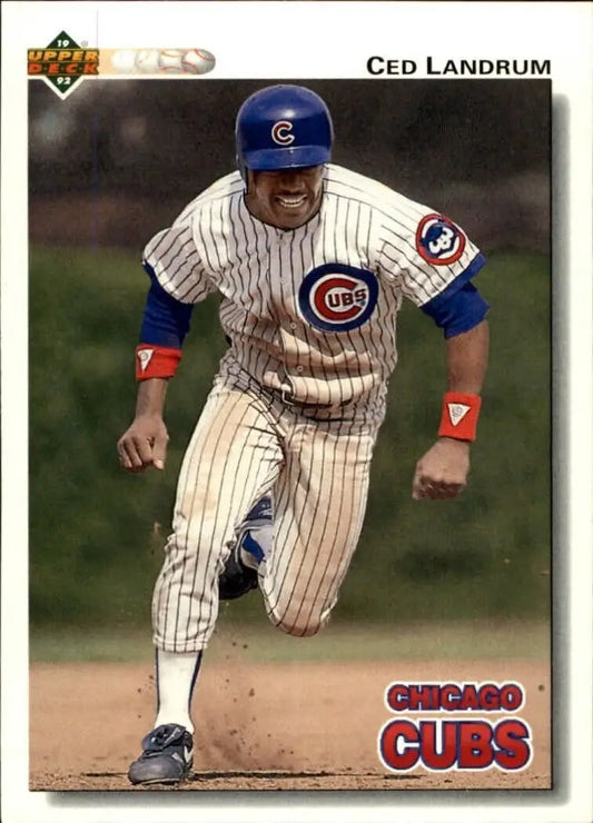 Ced Landrum 1992 Upper Deck MLB #50 Baseball Card Chicago Cubs - Baseball Card Single