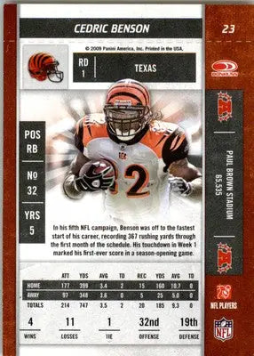 Cedric Benson - 2009 Playoff Contenders - #23 - Football - Football Card Single