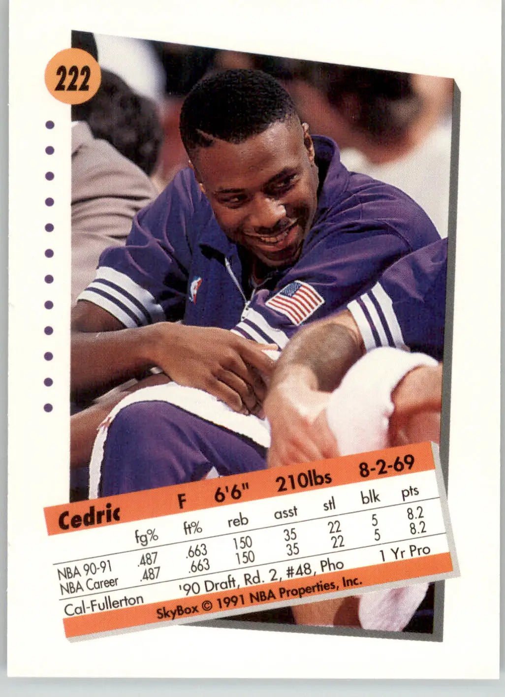 Cedric Ceballos - 1991-92 SkyBox - #222 - Basketball - Basketball Card Single