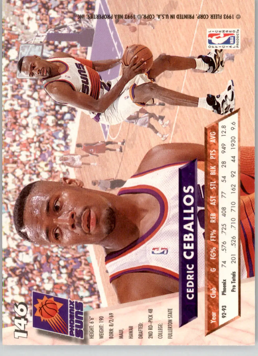 Cedric Ceballos - 1993-94 Ultra - #146 - Basketball - Basketball Card Single