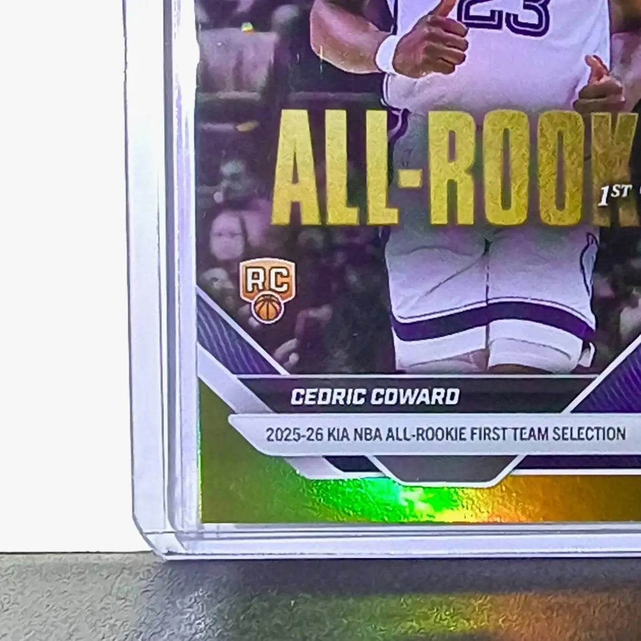 Cedric Coward Rookie 2025-26 Topps NBA All-Rookie 1st Team Gold 02/50 Grizzlies - Basketball Card Single