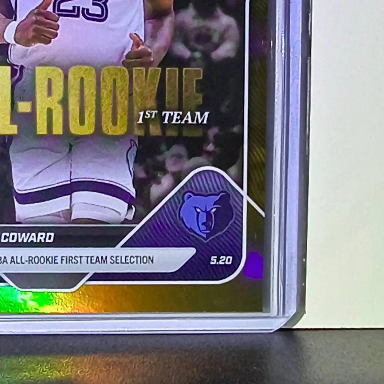 Cedric Coward Rookie 2025-26 Topps NBA All-Rookie 1st Team Gold 02/50 Grizzlies - Basketball Card Single