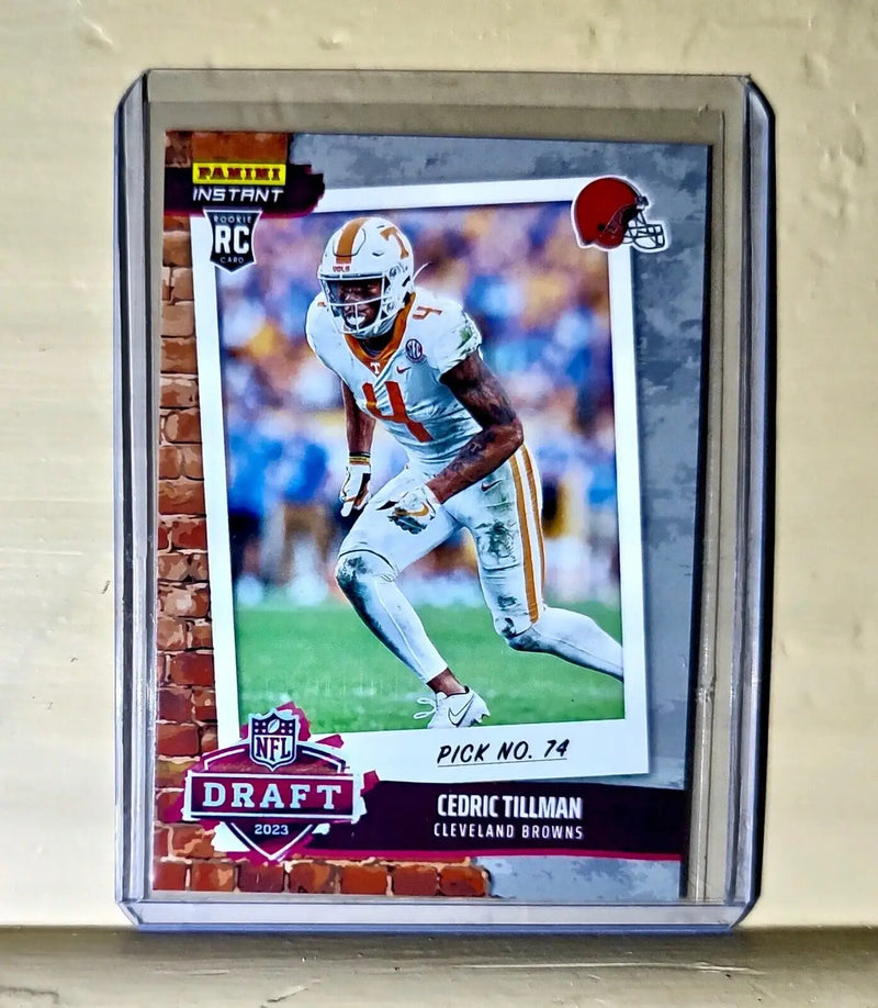 Cedric Tillman 2023 Panini NFL Draft Night #74 Pick Browns Rookie Card 1 of 629 - Football Card Single
