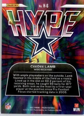CeeDee Lamb - 2021 Panini Prizm - #H-6 - Hype Football - Football Card Single