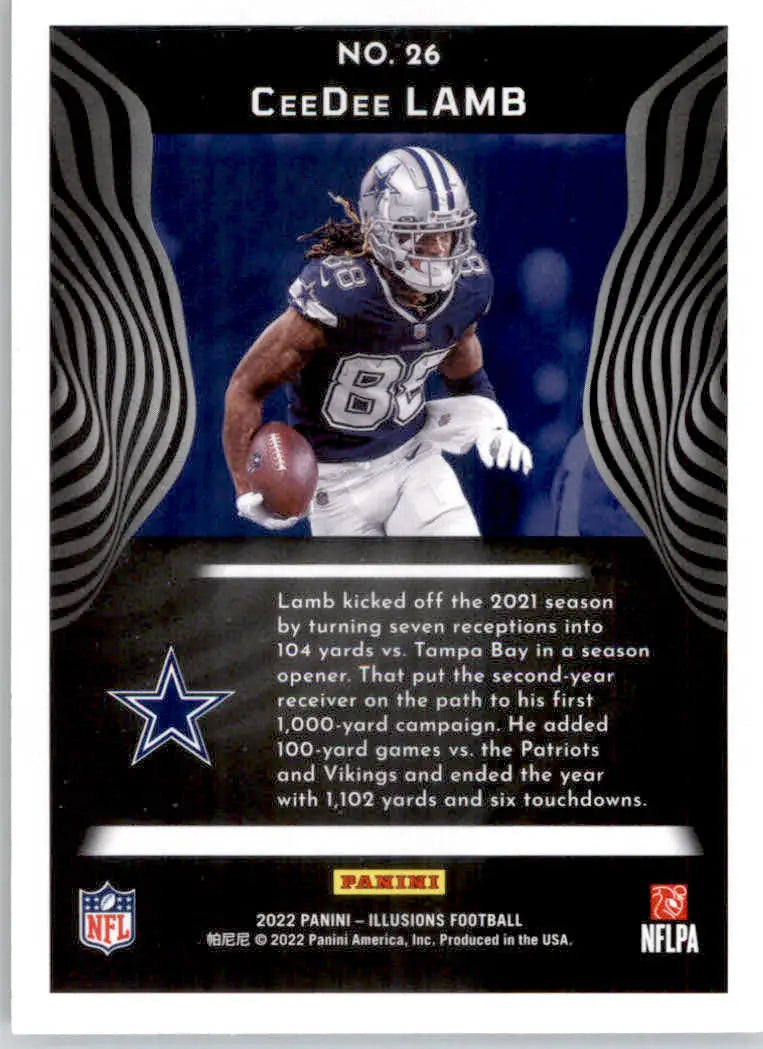 CeeDee Lamb - 2022 Panini Illusions - #26 - Football - Football Card Single