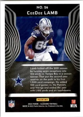 CeeDee Lamb - 2022 Panini Illusions - #26 - Football - Football Card Single