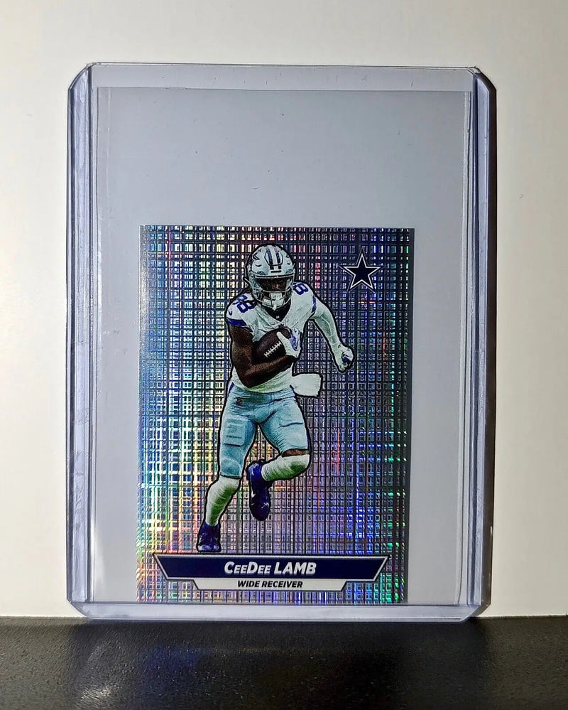 CeeDee Lamb 2024 Panini NFL Sticker #308 Foil Dallas Cowboys