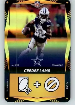 CeeDee Lamb - 2024 UNO Elite Core Edition - Yellow Foil - #098 - Football - Football Card Single