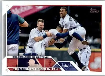 Celebration in Seattle! - 2023 Topps - #174 - Baseball - Baseball Card Single