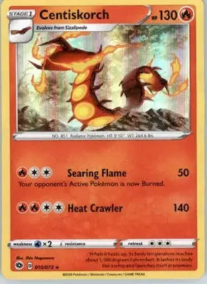 Centiskorch - Champion’s Path - 10/73 - Holo NM - Pokémon Card Single