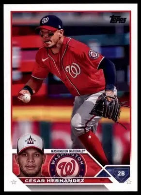 Cesar Hernandez 2023 Topps #244 Washington Nationals - Baseball Card Single