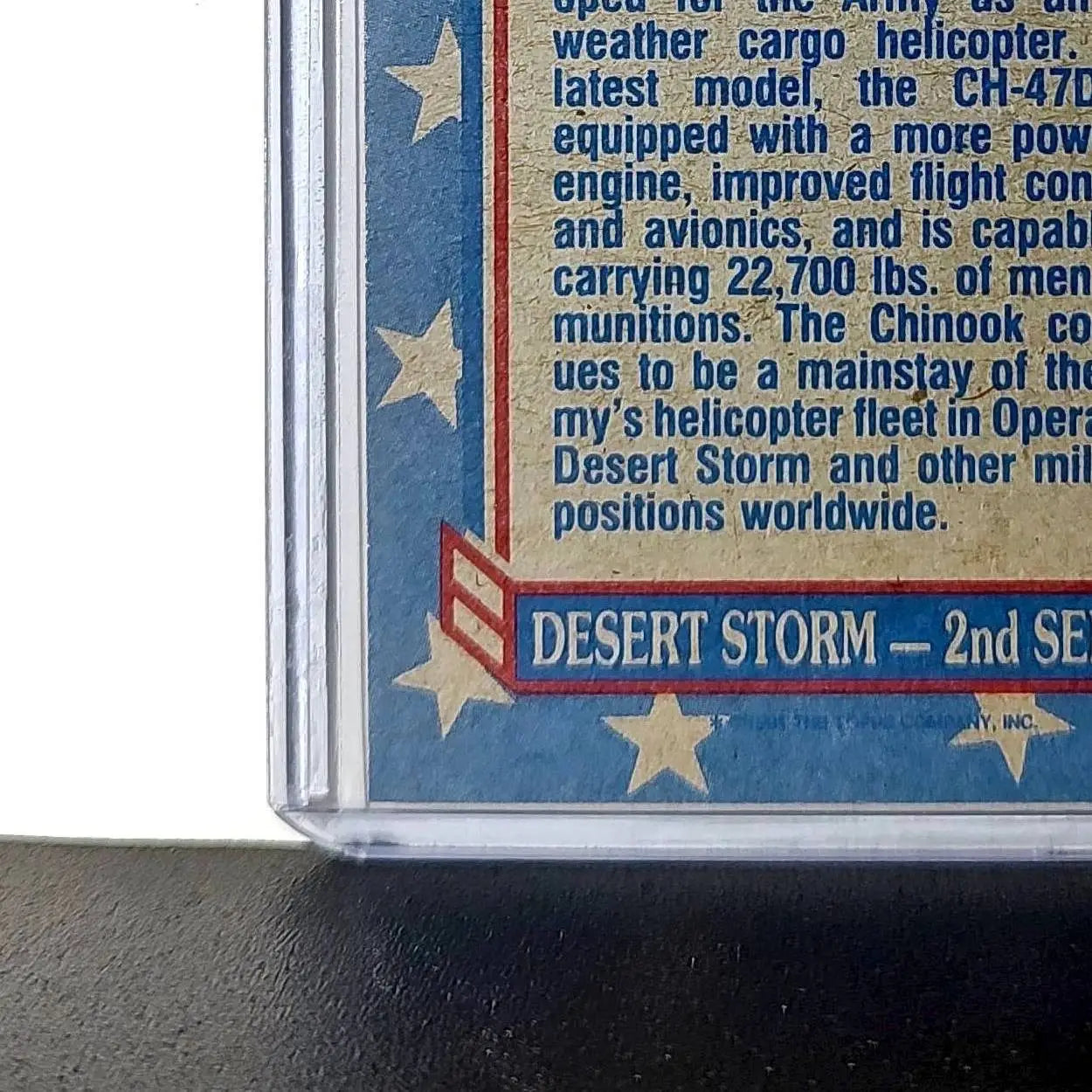 CH-47 Chinook 1991 Topps Desert Storm #125 Card - Other