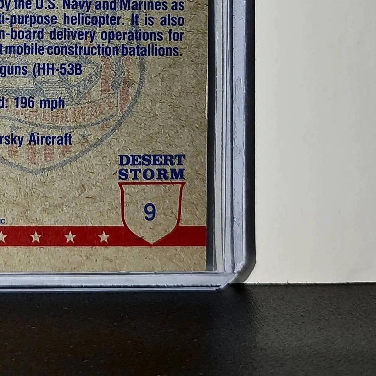 CH-53 Sea Stallion Helicopter 1991 Topps Desert Storm #9 Card - Non-Sports Card Single