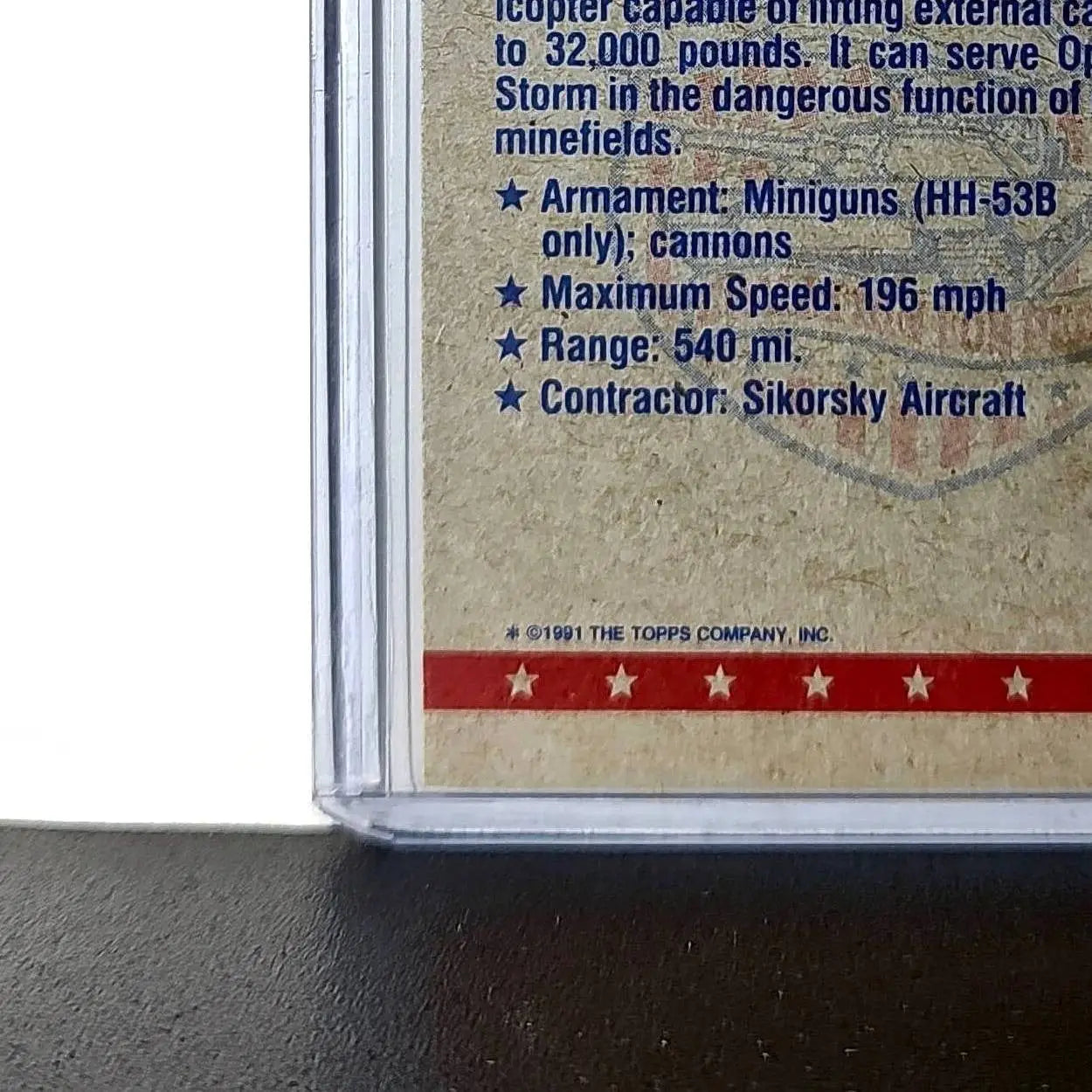 CH-53 Super Stallion 1991 Topps Desert Storm #14 Card