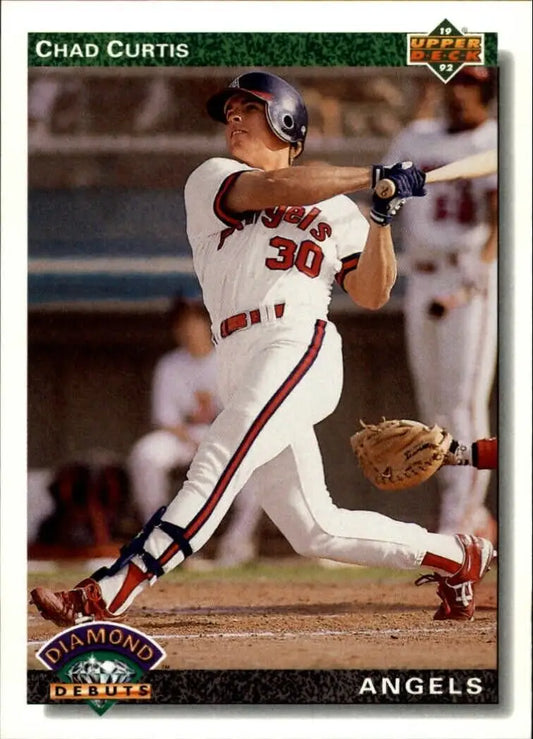 Chad Curtis 1992 Upper Deck MLB #774 Rookie Baseball Card California Angels - Baseball Card Single