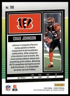 Chad Johnson 2022 Score #198 Cincinnati Bengals - Football Card Single