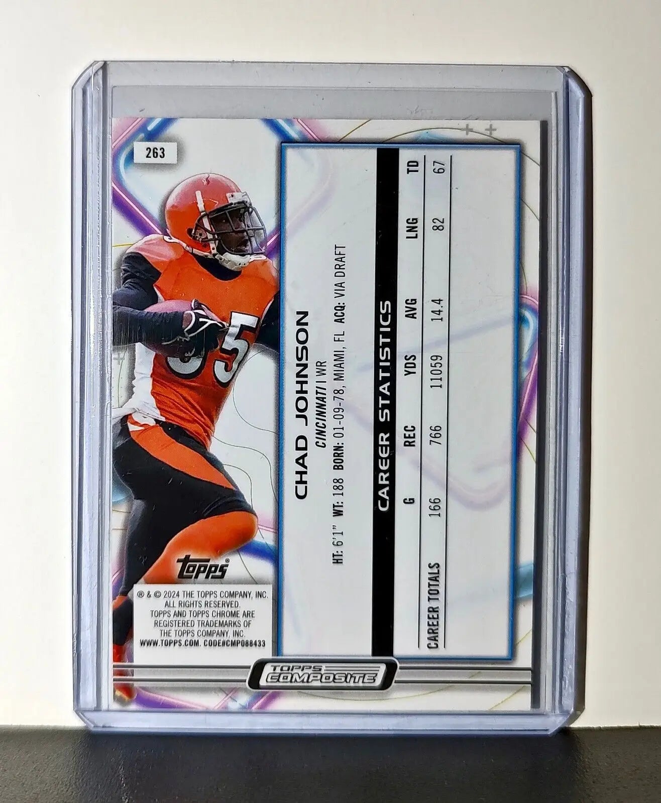 Chad Johnson 2023 Topps Chrome Cosmic NFL #263 Card Cincinnati Bengals - Football Card Single