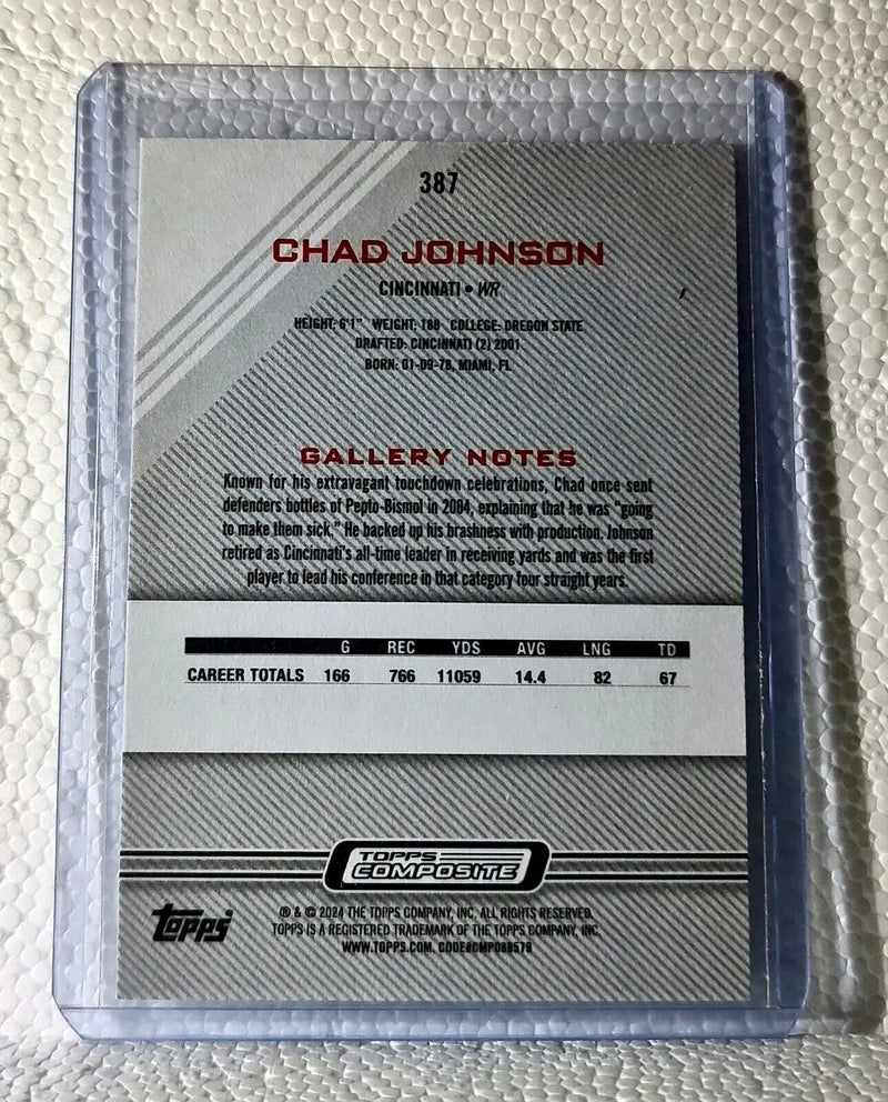 Chad Johnson 2023 Topps Gallery NFL #387 Football Card Cincinnati Bengals - Football Card Single