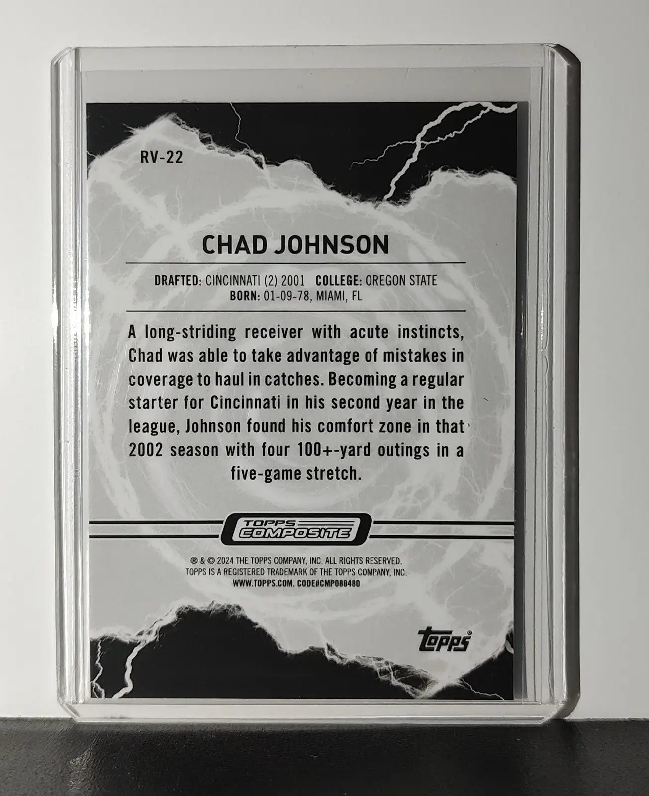 Chad Johnson 2023 Topps Resurgence Voltaic NFL #RV-22 Card Cincinnati Bengals - Football Card Single