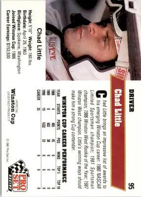 Chad Little - 1991 Pro Set - #95 - Racing - Racing Card Single