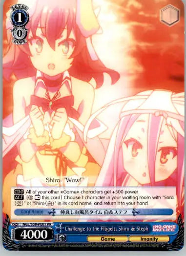 Challenge to the Flugels Shiro & Steph - No Game No Life - NGL/S58-PE01 PR - NM - Non-Sports Card Single