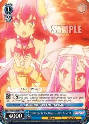 Challenge to the Flugels Shiro & Steph - No Game No Life - NGL/S58-PE01 PR - NM - TCG Card Single