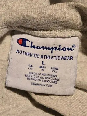 Champion Sweatshirt Mens L Nashville Crewneck Pullover Gray Embroidered Logo - Apparel