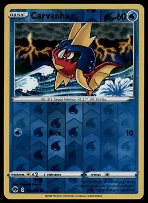 Champion’s Path Carvanha 11/73 Common Reverse Holo CHP 2020