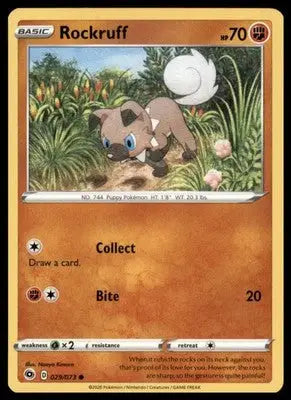 Champion’s Path Rockruff 29/73 Common CHP 2020