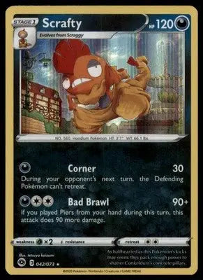 Champion’s Path Scrafty 42/73 Holo Rare Holo CHP 2020