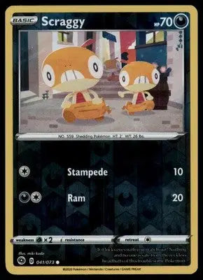 Champion’s Path Scraggy 41/73 Common Reverse Holo CHP 2020