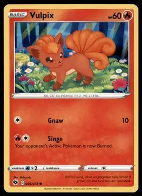 Champion’s Path Vulpix 06/73 Common CHP 2020