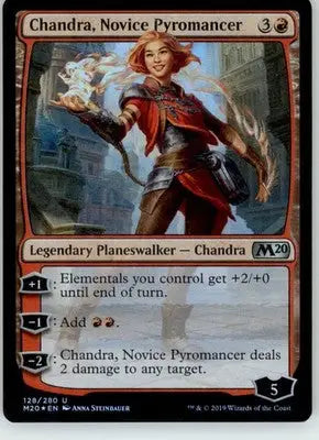 Chandra Novice Pyromancer - Core Set 2020 - 128 - Foil MP Magic: The Gathering