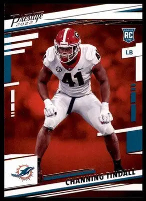 Channing Tindall Rookie 2022 Panini Prestige #361 Miami Dolphins